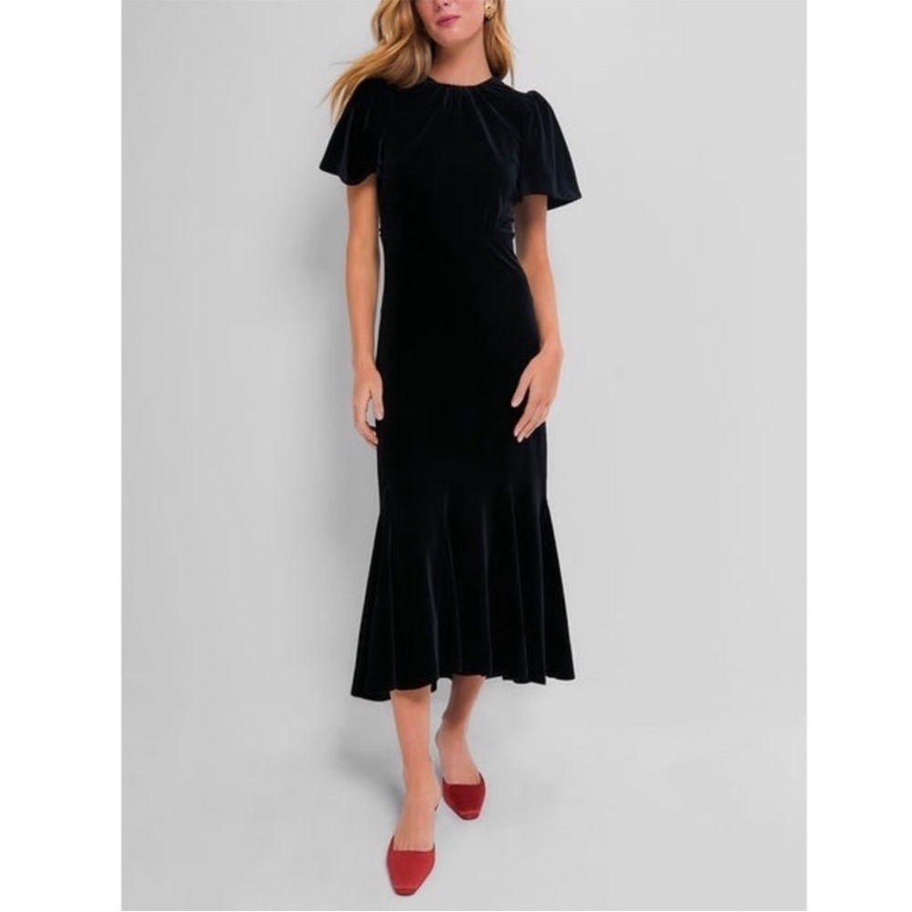 TUCKERNUCK Black Velvet Elodie Dress size XL